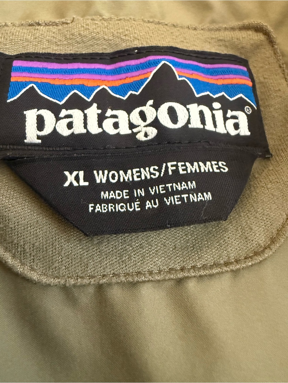 Patagonia Olive Green Quilted Long Puffer Jacket - Picture 4 of 8